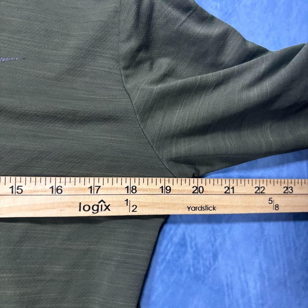 Nike dri ft army green pull over zip up fleece - Picture 4 of 5